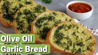 Olive Oil Garlic Bread Recipe Vegan [upl. by Einaej186]