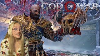 WE FINALLY BEAT A VALKYRIE yes I suck I know  God of War  Blind Reaction and Playthrough 9 [upl. by Sirois]