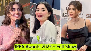 Hania Amir Hiba Bukhari Humayun Saeed Ayesha Omar at IPPA Awards 2023  Manchester [upl. by Adnirual]