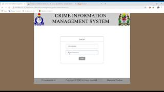 Crime information management system Project in PHP [upl. by Josh]