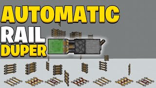 The Best Rail Duplication for Minecraft 1201 [upl. by Frodine]