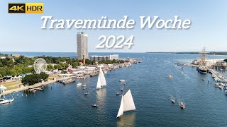 Erlebe die Travemünder Woche 2024 Segelabenteuer und Küstenkultur hautnah Germany🇩🇪4K 60fps HDR [upl. by Etterraj]