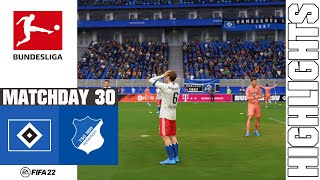 FIFA 22  Career Mode  S 2223  Bundesliga  Hamburger SV vs TSG Hoffenheim [upl. by Llevad59]