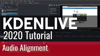 14  Audio Sync  Kdenlive 2020 Tutorial [upl. by Cerf249]