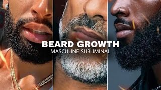 🧔‍♂️beard GROWth ⚠️WARNING extremely fast working subliminal [upl. by Cherilynn110]