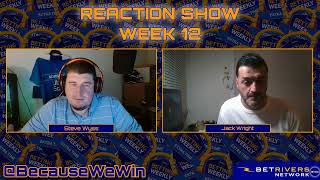 LIVE Reaction Show with Steve Wyss amp Jack Wright [upl. by Siroval]