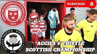 ACCIES V PARTICK THISTLE  SCOTTISH CHAMPIONSHIP [upl. by Buonomo866]