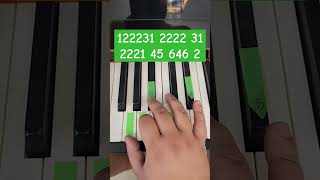 easy piano tutorial piano pianomusic pianosongs pianocover pianotutorial pianolessons pianist [upl. by Nauh]