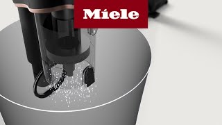 Duoflex HX1  Emptying the dust container cleaning the pre and fine dust filter I Miele [upl. by Aon]