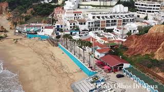 Albufeira Beaches  Praia Olhos De Agua [upl. by Minetta]