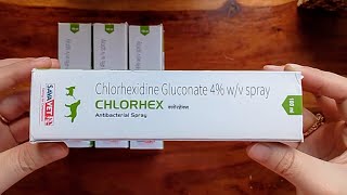 SAVAVET  CHLORHEX Antibacterial Spray [upl. by Alauqahs858]