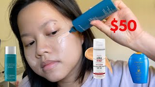 Testing POPULAR and EXPENSIVE Sunscreens  Elta MD Shiseido Colorescience [upl. by Hocker]