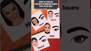 Easy trick to shape your eyebrowdifferent eyebrow shapes eyebrow shaping  how to shape eyebrows [upl. by Akirdnuhs]