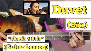 Duvet  Bôa  Guitar Lesson  Chords amp Solo  Plucking amp Strumming [upl. by Cristy259]