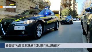 Caltanissetta Sequestrati 12000 articoli di “Halloween” [upl. by Ailegave184]