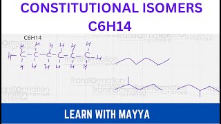 Constitutional Isomers Structural Isomers of C6H14 [upl. by Algernon527]