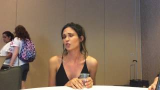 SUPERGIRL Odette Annable Interview  SDCC 2017 [upl. by Crawley]