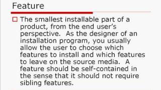 MSI  Installation Fundamentals  Installshield 2009 [upl. by Enneyehc]