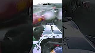 Barrichello crash Alonso Belgian GP 2010  formula1 belgiangp fernandoalonso [upl. by Atinihc]