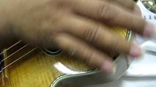 Maui music T4KD solid Koa Deluxe tenor mgm sound sample [upl. by Dlarej]