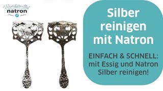 Silber reinigen mit Natron und Essig [upl. by Bathsheba]