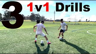 3 Drills To Improve 1v1 Change of Direction Body Feints amp Conditioning  Joner Football [upl. by Rosetta]