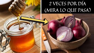 ✅ 7 Beneficios de la CEBOLLA MORADA con MIEL  ¿Para qué SIRVE y cómo PREPARAR [upl. by Nyberg]