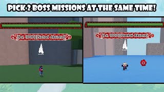 NEW GLITCH How To Pick Multiple Boss Missions At The Same Time Shindo Life [upl. by Nightingale]