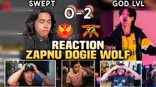 Z4PNU DOGIE and WOLF Reaction on FNOP SWEEPING SRG in M6 PLAYOFFS😱😱 [upl. by Adnac10]