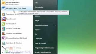 Curso de Word 2010  Anclar al menu inicio Video 3 [upl. by Avron]