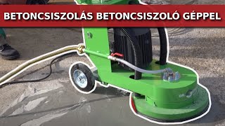 Betoncsiszolás DrSchulze DBS betoncsiszoló géppel  EUROKOMAX KFT [upl. by Amalberga]