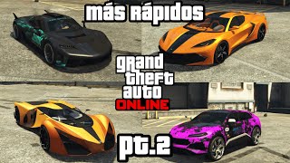 Los OTROS 10 coches MAS RAPIDOS de GTA Online [upl. by Ajani]