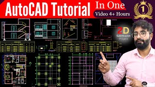 AutoCAD 2024 Tutorial For Beginners  Submission Drawing 4 Hours [upl. by Stanzel458]