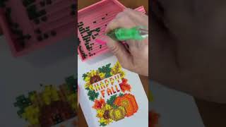 Diamond Painting Timelapse Hello Fall from the Autumn Edition of PaintGem minis [upl. by Keldah]