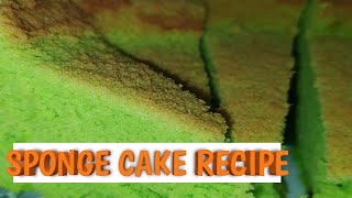 Pandan Sponge Cake  Lembut dan sedap [upl. by Nilya]