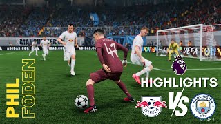 Highlights RB Leipzig vs Manchester City UEFA Champions League 2024 manager career [upl. by Llerrad615]