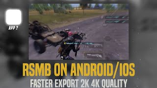 How to Add RSMB or Motion Blur on AndroidIOS  Add RSMB Motion blur in Pubg Montage Faster Export [upl. by Bobbette]