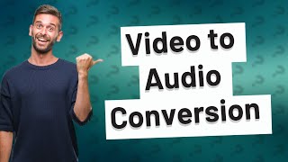 Can I convert a video to audio file [upl. by Adnac]