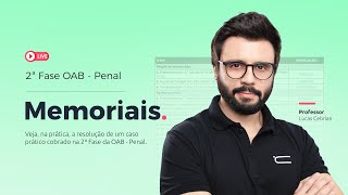 2ª Fase OAB  Penal Memoriais na prática [upl. by Valaria]