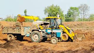 jcb working videos for childrens  blippi tractors and diggers  construction trucks working [upl. by Goldfinch]