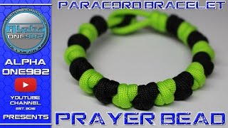 Prayer Bead Paracord Bracelet Tutorial How to Make [upl. by Ardnaxela]