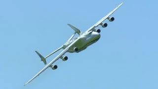 ANTONOV AN225 SUPER SHORT TAKEOFF LOW PASS  WING WAVE by WORLDS LARGEST AIRCRAFT ILA 2018 [upl. by Reaht972]