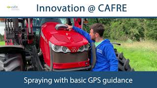 Basic GPS Guidance system – Grassland weed control at CAFRE [upl. by Nylhtak]