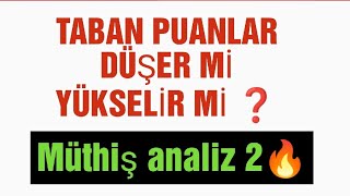 Taban Puanları Düşer mi Yükselir mi  2 analiz 👉Eşit Ağırlık yks2024 üniversite tercihler [upl. by Anelaj612]