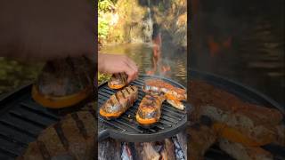 Outdoor Grill fish recipe shortvideos quickhacks shorts shortsfeed foodie asmreating [upl. by Issim]