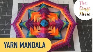 HOW TO WEAVE YARN MANDALA  MANDALA ART GODS EYE TUTORIAL [upl. by Crawley]