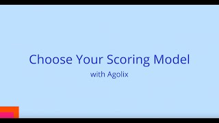 Choose a scoring model for your Agolix Assessment [upl. by Hammond433]