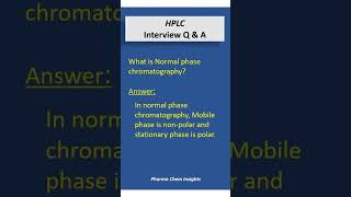 HPLC  HPLC interview question answer [upl. by Dnaletak549]