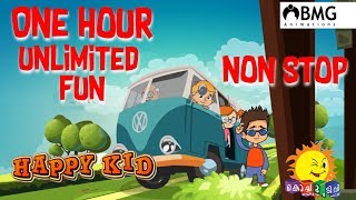 Happy Kid  Non Stop  1 Hour Fun  Kochu TV  BMG  Malayalam [upl. by Amick]