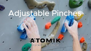 Adjustable Pinches by Atomik Climbing Holds [upl. by Gnihc583]